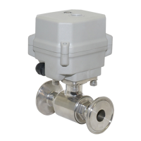 2-Way Stainless Steel Tri-Clamp Ball Valve With Electric Actuator