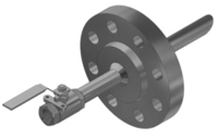 AQ04 - Pipe Quill with Flange, Coupling & Ball Valve