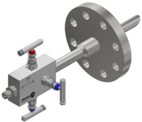 AQ77 - Flanged Quill with Double Block & Bleed Valve 