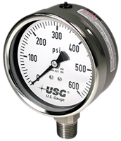 Model 656 2-1/2" - 63mm Liquid Filled Pressure Gauge