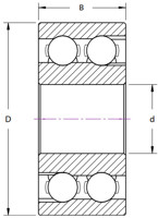 5200W Series Double Row Ball Bearing  