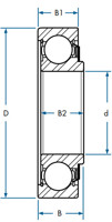 87000 Series Special Purpose Radial Ball Bearing 