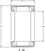 B/BH Series Needle Roller Bearings and Races 