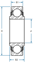 88000 Series Special Purpose Radial Ball Bearing 