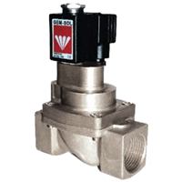 Gem-Sol High Pressure Pilot-Operated 1/4", 3/8", 1/2", 3/4", 1" 2/2-Way Solenoid Valve