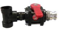 Tee Assembly with 1-1/2″ Ball On/Off Valve