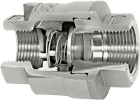 SCV® Threaded In-Line Check Valves