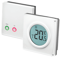 RET2000B-RF + RX1-S RF Digital Room Thermostat