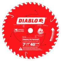 7-1/4" x 40 Tooth Finish Saw Blade