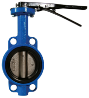 Wafer Style 150lb Butterfly Valve with Iron Disc