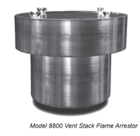 Series 8800 and 9900 Vent Stack Flame Arrestors