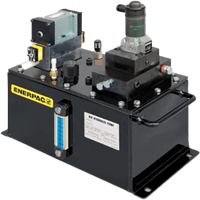 ZAJ Series - Air Hydraulic Pump, Single/Dual 3/2 Solenoid Valve & Pressure and Tank Manifold