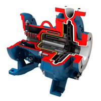 INNOMAG TB-MAG Fluoropolymer-Lined, Magnetic Drive, ISO or ASME (ANSI) Chemical Process Pump