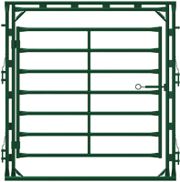 8' High Frame with 84" High, Heavy Duty Bison Gate - 7-Bar