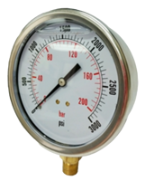 Pressure Gauge Liquid Filled - Stem Mount