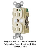 HBL® Extra Heavy Duty Hospital Grade Receptacles