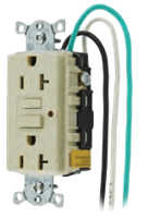 Heavy Duty Commercial & Hospital Grade GFCI Receptacles Pre-Wired/Leaded LED