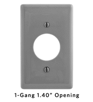 Single Straight Blade and Twist-Lock® Receptacle Wallplates