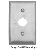 Stainless Steel Barrel Key Switch Wallplates