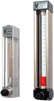 UVR - UTR Series Glass Tube Variable Area Flow Meter With Needle Valve