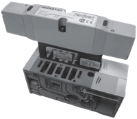 Dual Locking Valve with Manual Release for Numatics 2012 & ISO 15407 Manifold