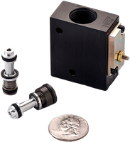 Pneumatic Cartridge Valve for a Manifold, Cv = 1.2 with Flow Control