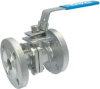 2 Piece 316 Stainless Steel Flanged Ball Valve #266F-300