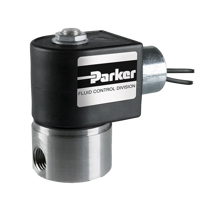 Parker 2-Way Normally Closed, ¼" NPT General-Purpose Solenoid Valves