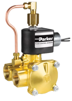 Parker 3-Way Normally Closed, ½" NPT General-Purpose Solenoid Valves