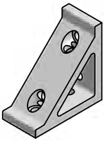 T-Slot Aluminum Framing - Brackets, Gussets & Plates