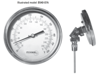 Model B3A/B5A/B3DST Adjustable Angle Bi-Metal Thermometer