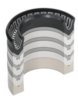 PTFE Chevron Stacks Praedifa