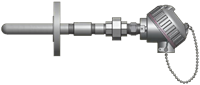 MgO Thermocouple Pipe Wells with Self-Contained, Spring-Loaded Elements and Optional Transmitters