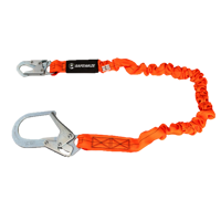 V-Line 6' Stretch Internal Energy Absorbing Lanyard: Rebar Hook