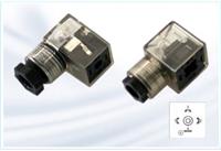 C4 - Angled Small Electro-Solenoid 4 Pole Female Wireless Series