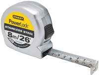 8M/26 Ft PowerLock® Stainless Steel Tape Measure