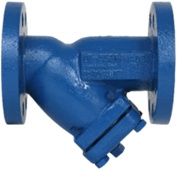 YF250 Flanged End Connections Ductile Iron Cast Y Strainer