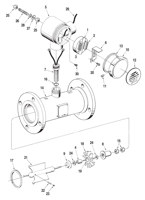 Meter, Turbine, 3 Inch, Low Flow, Guardsman™ G Series, Model K2BC - Spare Parts