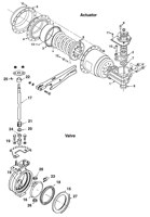 Valve, Pneumatic Wafer Sphere, Model 215, 4-Inch - Spare Parts