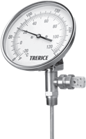 Bimetal Plus Thermometer with Integrated Thermocouple or RTD