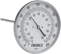 Rear Connect Series Bimetal Thermometer