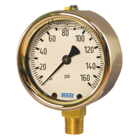 Bourdon Tube Pressure Gauge, Copper Alloy - 213.40