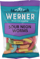 Sour Neon Worms - Snack Size