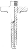 .260 Bore Flanged Tapered Thermowells